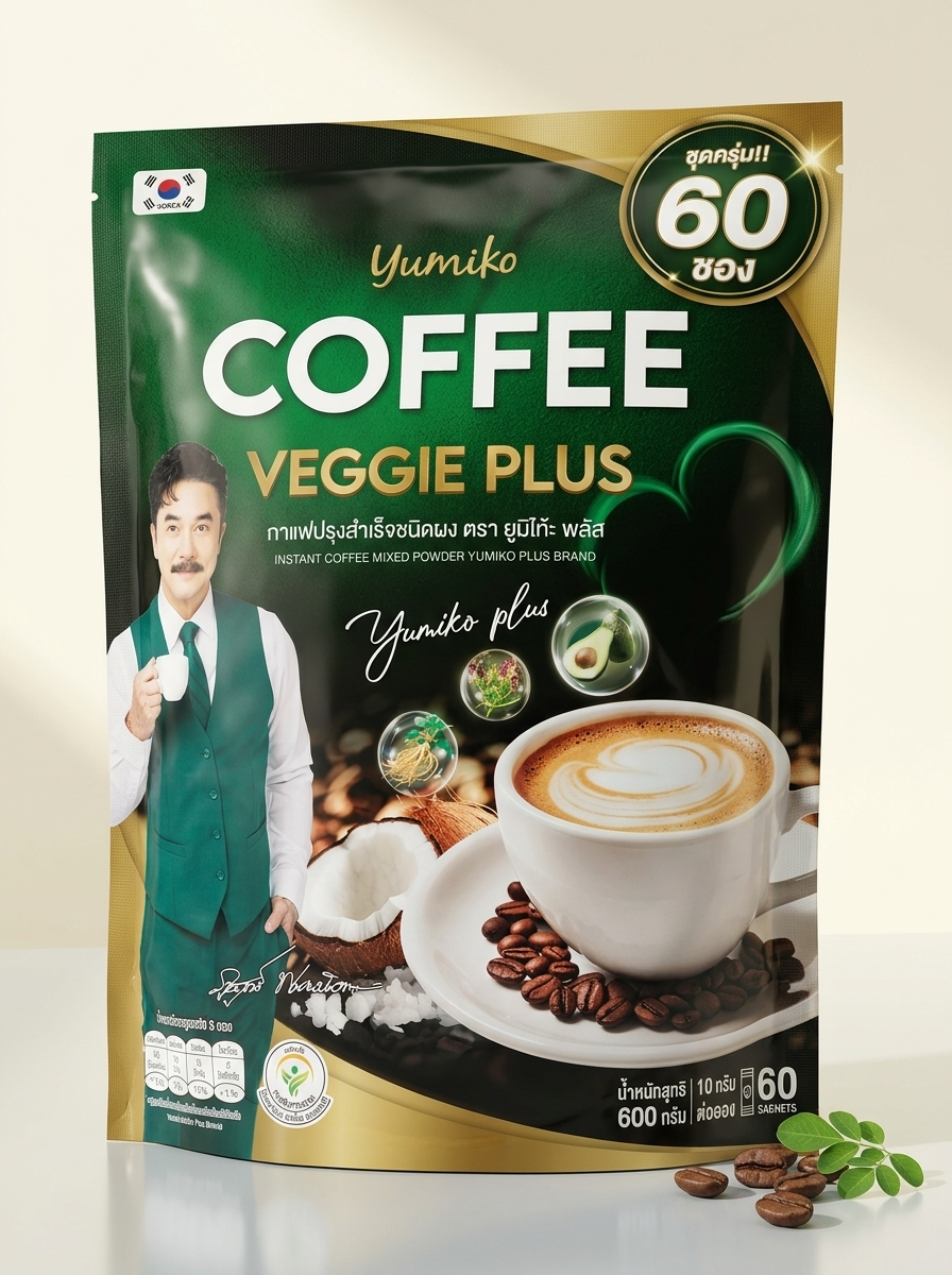กาแฟ Yumiko Coffee Veggie Plus